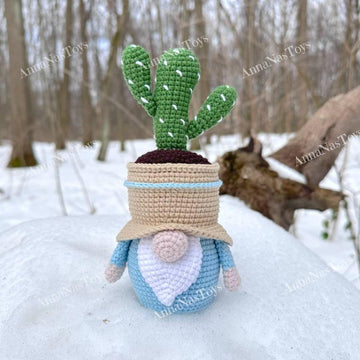 Gnome-cactus in a pot 2