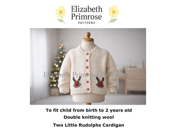 Two Little Rudolphs Cardigan P24