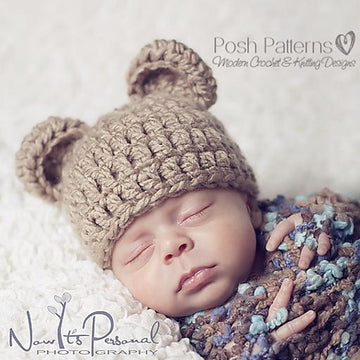 Baby Bear Hat Crochet Pattern 214