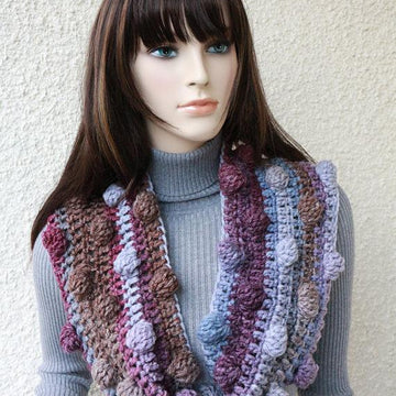 Chunky Bobble Cowl Scarf