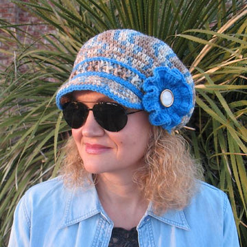 Newsboy Hat - Mirage - Visor Slouchy Hat