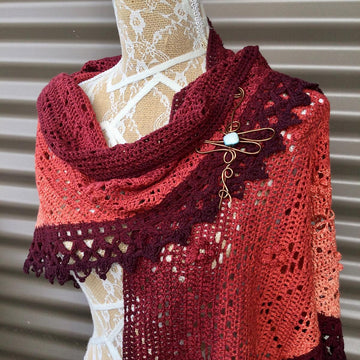 Cover Me in Dragonflies and Flowers Shawl