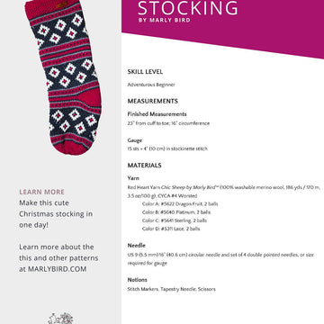 Uptown Chic Knit Christmas Stocking