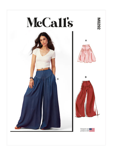 McCall's Misses' Shorts and Pants M8292 - Sewing Pattern