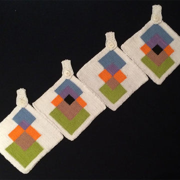 KGeometry: Four Pot Holders with Squares