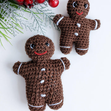 Gingerbread Man NO SEW crochet pattern