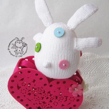 Easter white rabbit