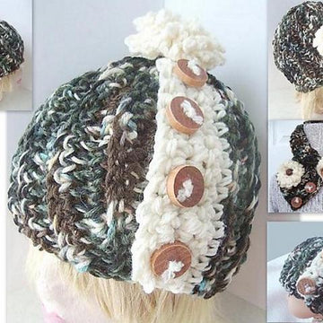 Button Band Hat and Cowl