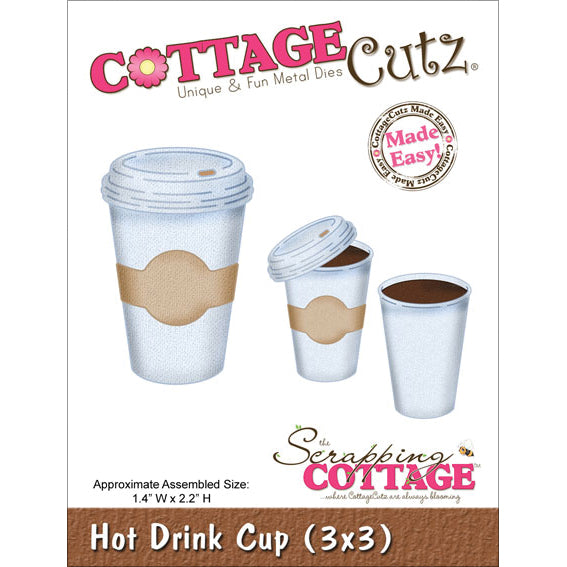 CottageCutz Dies - Hot Drink Cup 1.4"X2.2"
