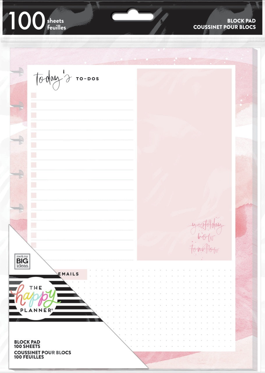 The Happy Planner Block Pad 9.25"X7" 100/Pkg - Biz Babe