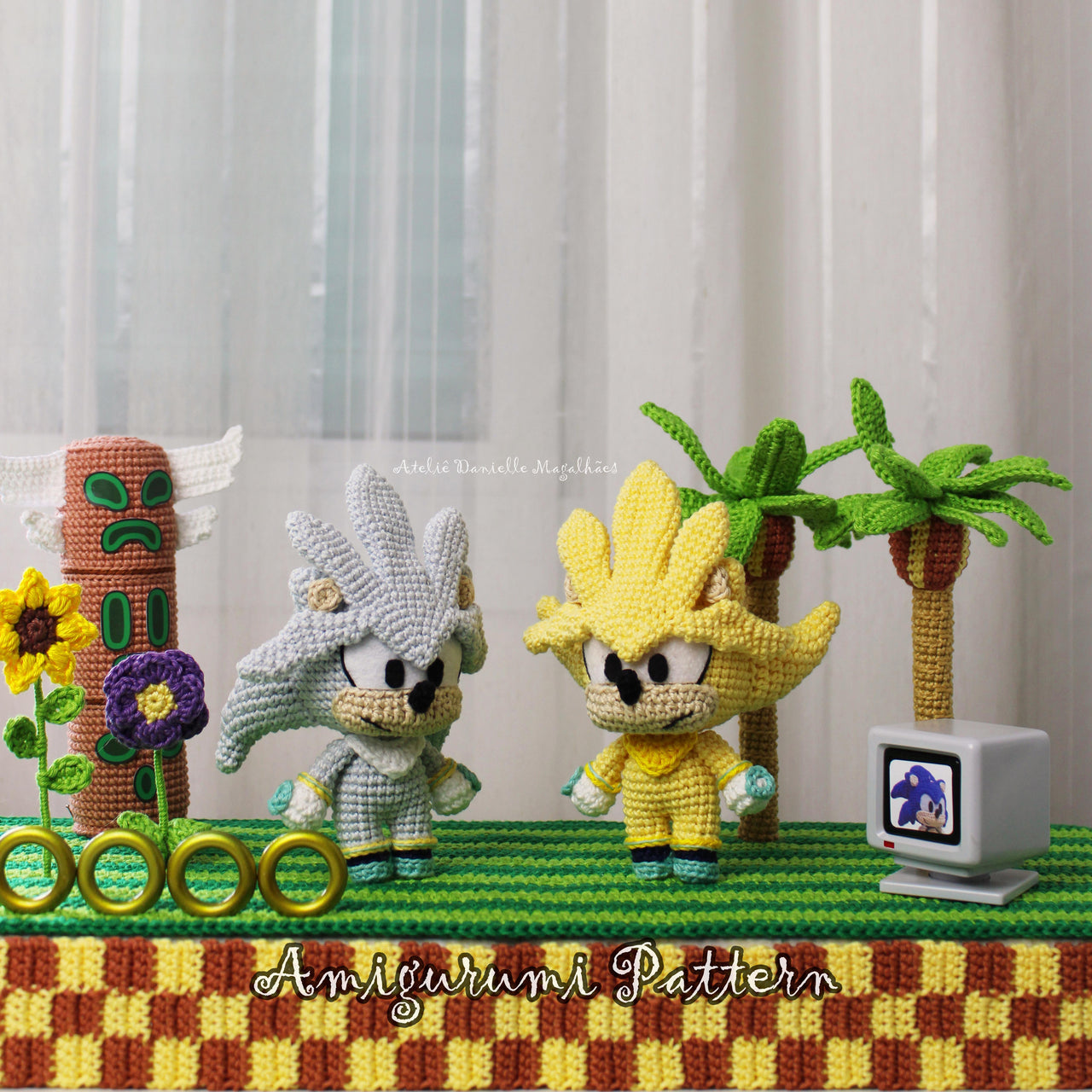 Silver the Hedgehog Amigurumi Crochet Pattern – PDF Digital Download (English)