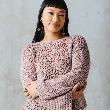 UKIYO Hexagon Crochet top