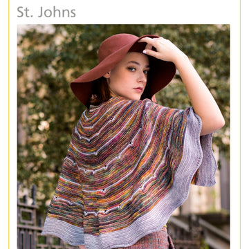 St. Johns Shawl in Malabrigo Arroyo - Downloadable PDF