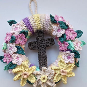Easter Cross Wreath
