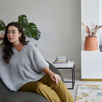 "Clara" - Cape and Poncho Knitting Pattern Women in Debbie Bliss Merion by Debbie Bliss