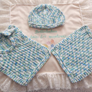 51. Dribble Bib, beanie & Comforter