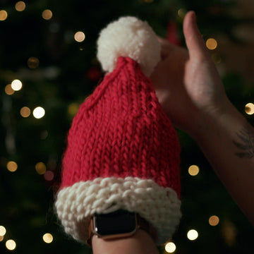 Santa Hat Knitting Pattern