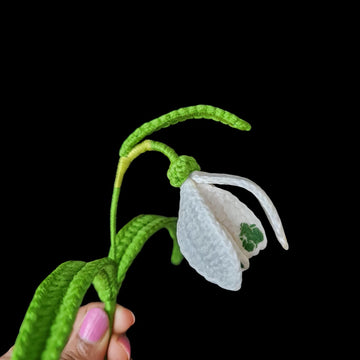 Crochet Snow Drop flowers