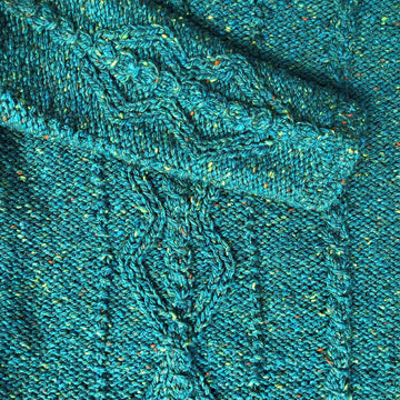 Cabled Diamond Patterned Sweater