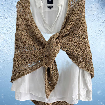 Golden Crochet Shawl