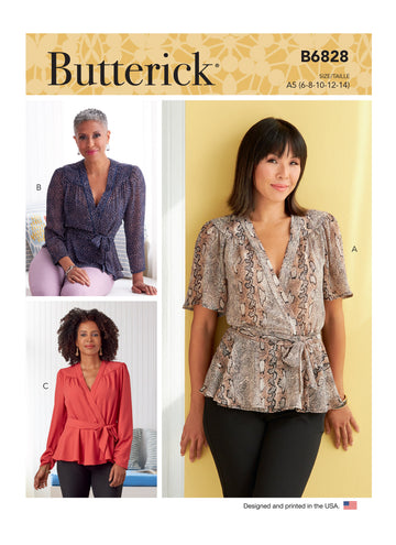 Butterick Misses' Tops B6828 - Sewing Pattern