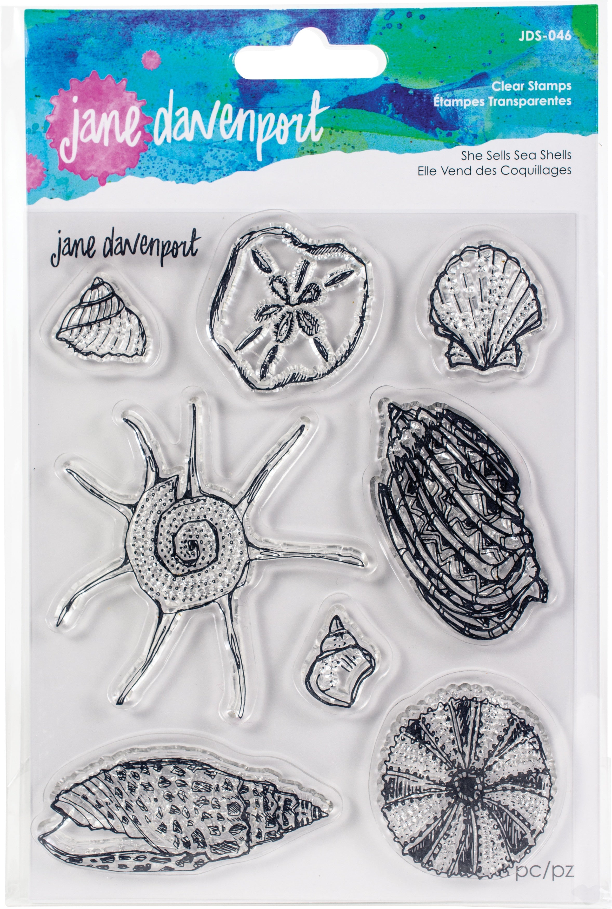 Spellbinders Clear Stamp Set By Jane Davenport - She Sells Seashells