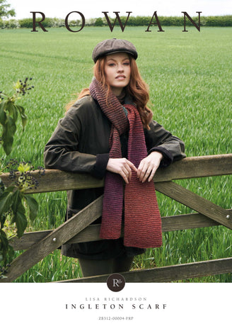 Ingleton Scarf in Rowan Felted Tweed Colour - Downloadable PDF