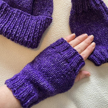 Simple Hat & Wrist Warmers