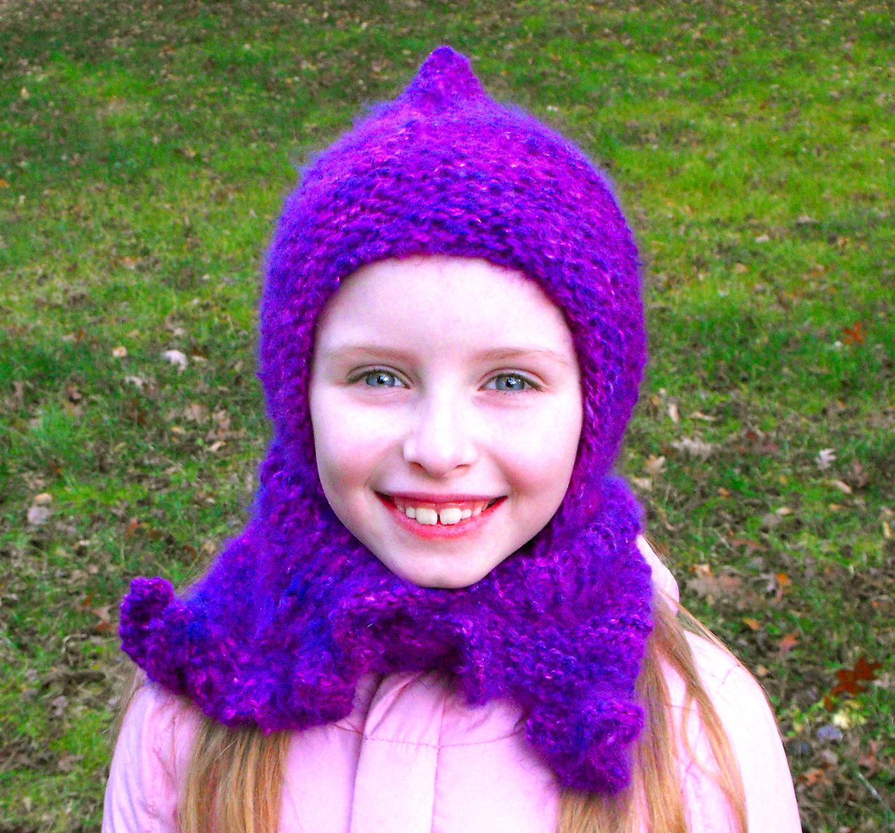 Rose Elf Ruffled Hat Scarf