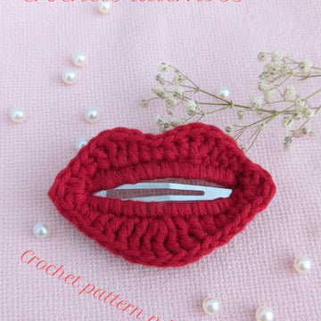 Red Lips Hair Clip English-US