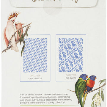 Artdeco Creations Couture Creations Sunburnt Country Embossing Folder 5"X7" - Gumnuts