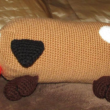 Log Dog Pillow