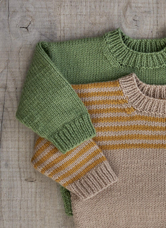 Arthur Stocking Stitch Sweaters in West Yorkshire Spinners Bo Peep Pure DK - DBP0002 - Downloadable PDF