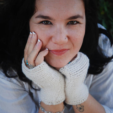Leaf Crochet Gloves