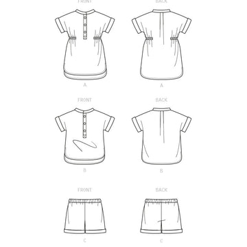 New Look Babies' Separates N6725 - Paper Pattern, Size A (NB-S-M-L)