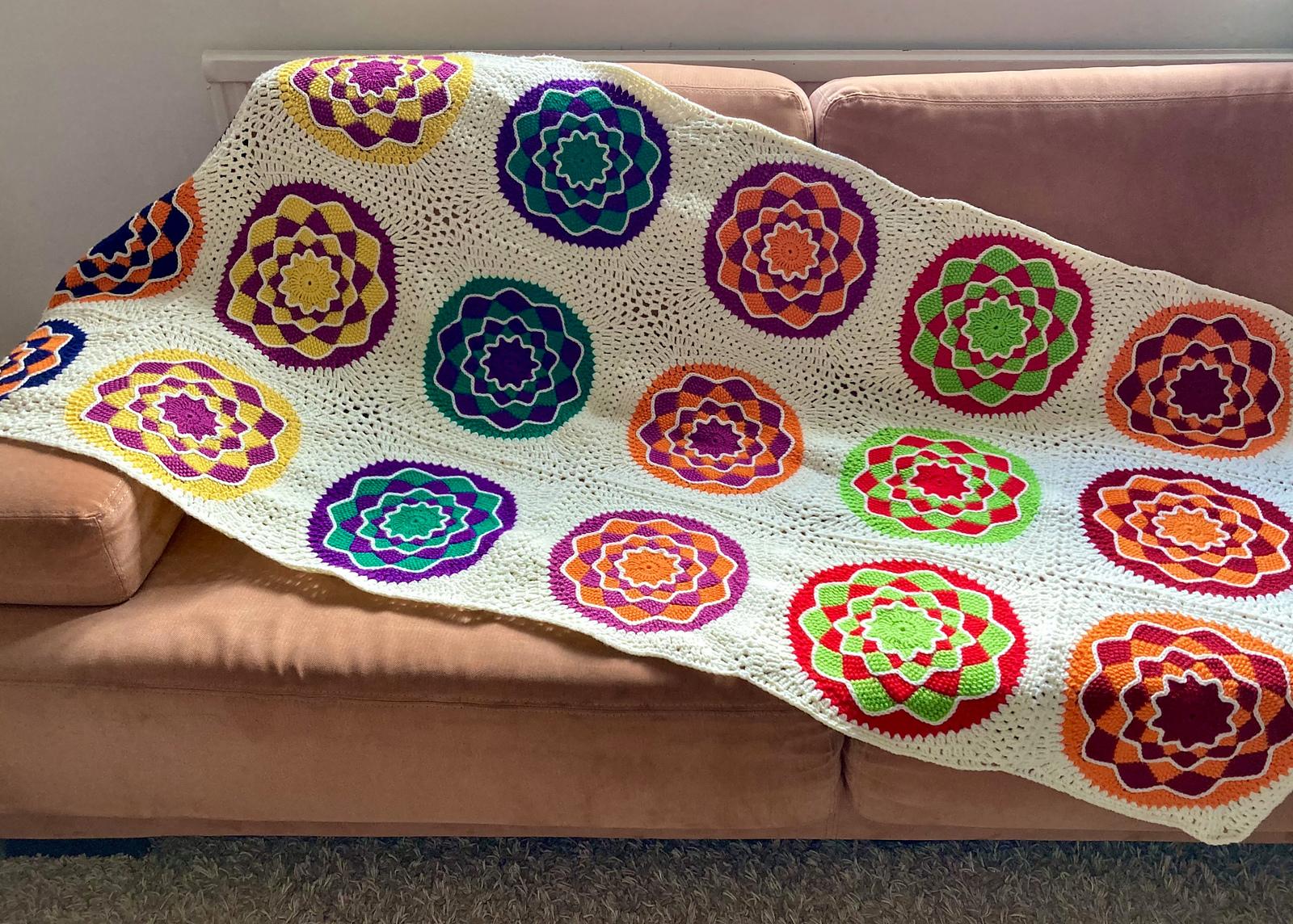 Large Squares Blanket By HueLaVive