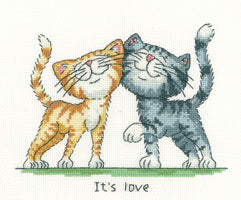 Heritage It's Love, 14 count Aida Cross Stitch Kit - SHIL1073-14C