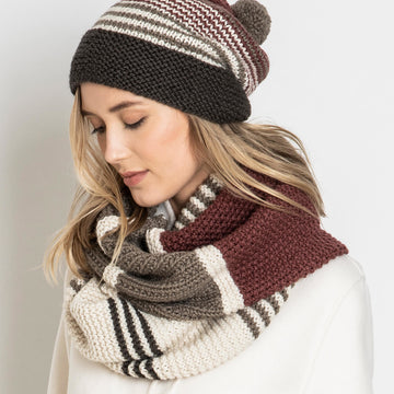 Forest Lake Hat & Cowl in Blue Sky Fibers Extra - 202023 - Downloadable PDF