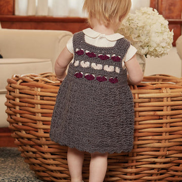 Vintage Baby Crochet Over-All Dress