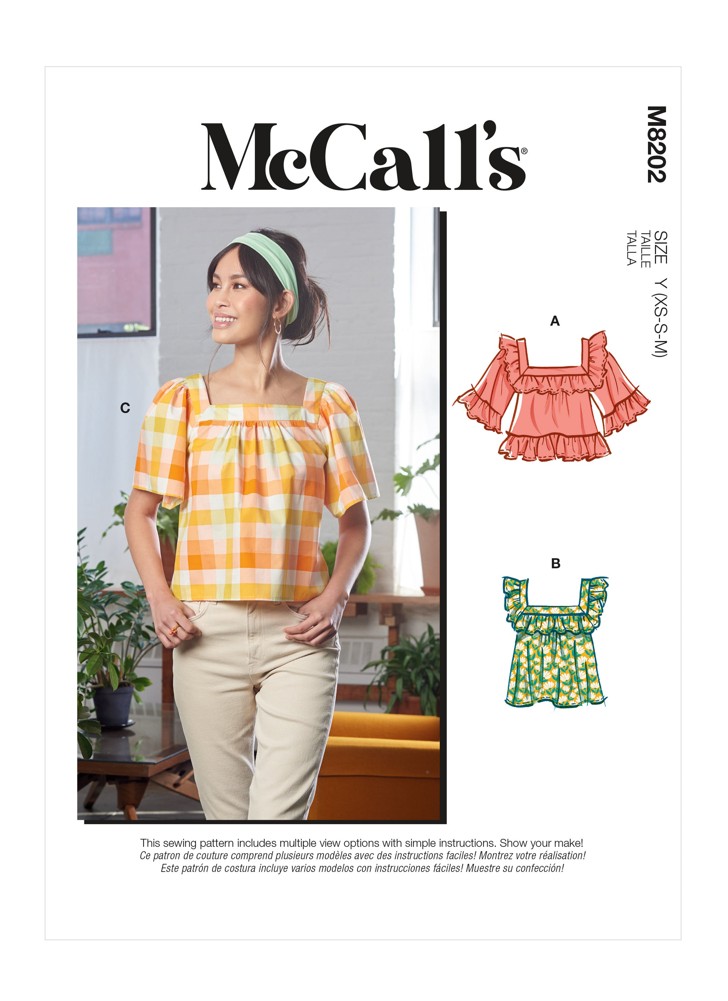 McCall's Misses' Tops M8202 - Sewing Pattern