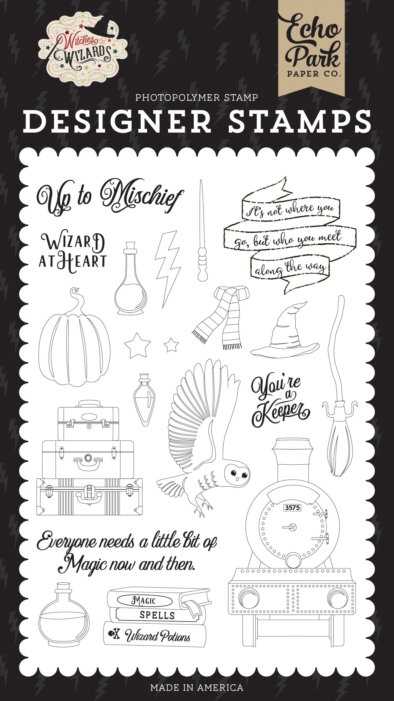 Echo Park Paper Echo Park Stamps - Wizard At Heart, Witches & Wizards