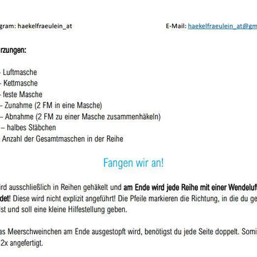 Meerschweinchen Guinea Pig Häkelanleitung deutsch und englisch