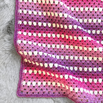 Granny Stripe Baby Blanket