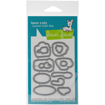 Lawn Fawn Lawn Cuts Custom Craft Die - Love You A Latte