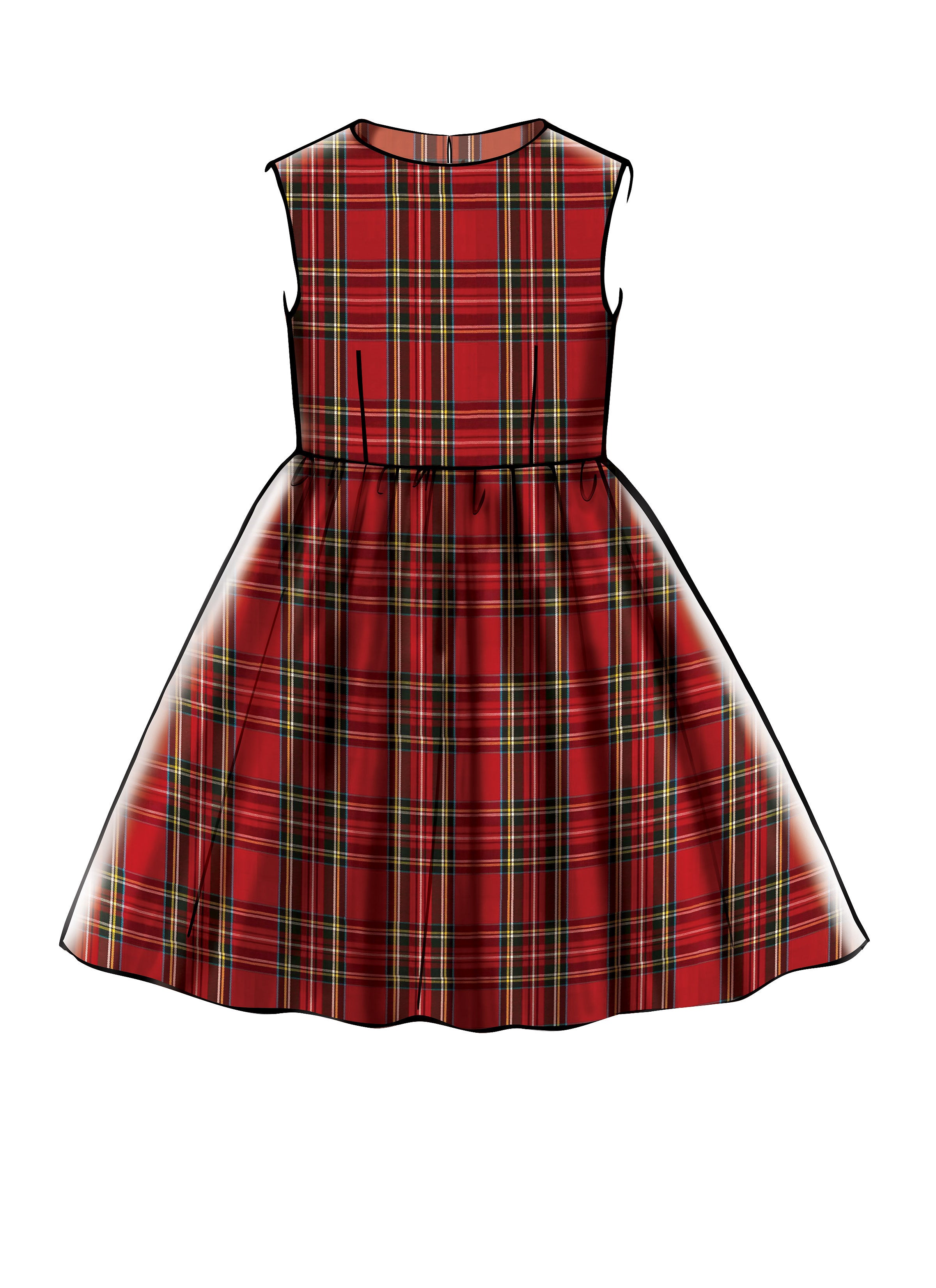 McCall's Childrens'/Girls' Gathered Dresses with Petticoat and Sash M7648 - Sewing Pattern