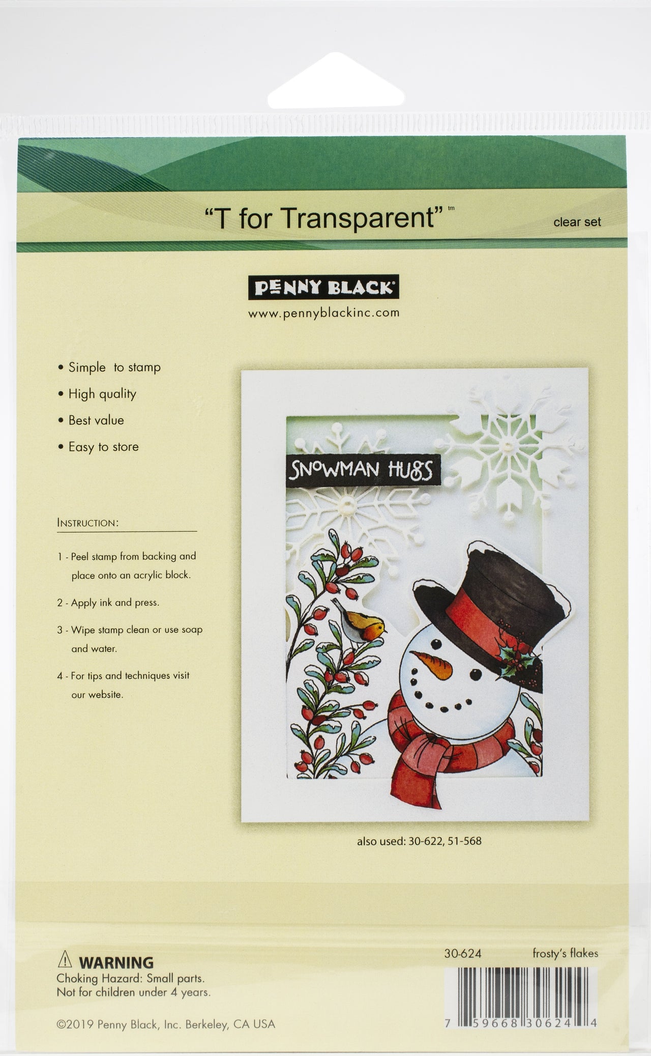 Penny Black Clear Stamps - Frosty's Flakes 5"X6.5"