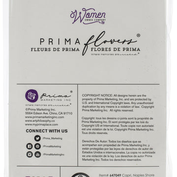 Prima Marketing Mulberry Paper Flowers - Naples Shore/Capri