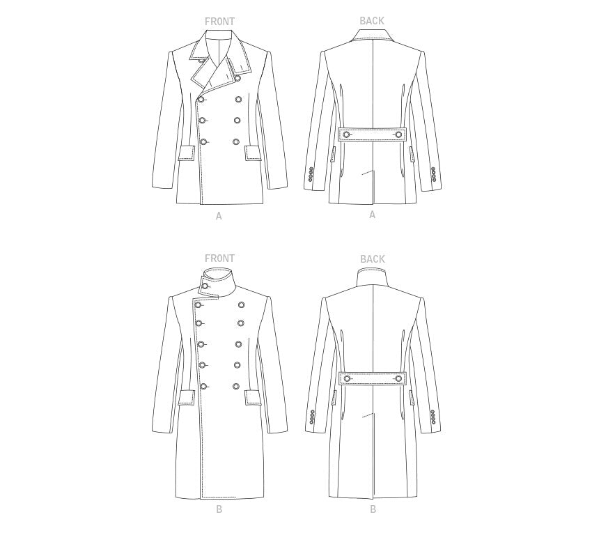 Vogue Men's Coat V1853 - Sewing Pattern