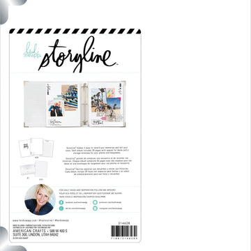 American Crafts Heidi Swapp Storyline 3 D-Ring Album 8.5"X11" - Rainbow