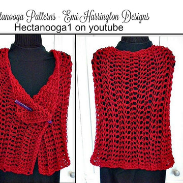 YTcr- Beginner Red Shawl
